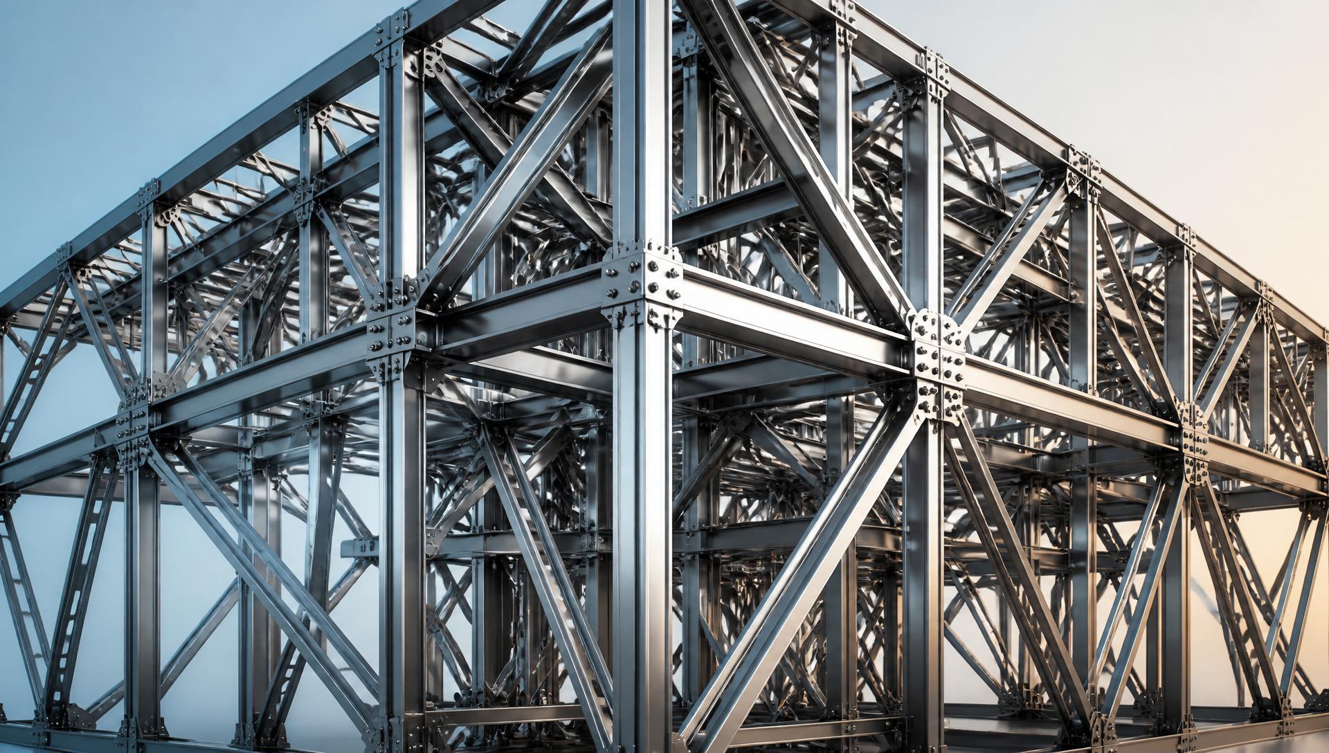 Complex steel lattice structure fabricated by SunVex Steel